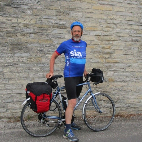 A cycle home to remember – read more about one of our amazing supporters, Mark Tasker