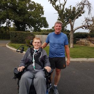 Rob Cam with dad, training for half marathon