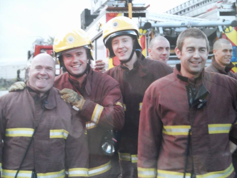 Gavin Walker pre injury as fireman