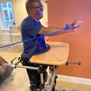 Adrenele using equipment at Vim healthcare