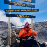 Image of Martin Hibbert, one of our Vice Presidents - taken on Mount Kilimanjaro which he climbed to raise money for SIA