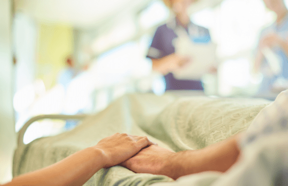 hospital setting banner stock