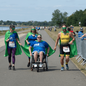 superhero tri finish