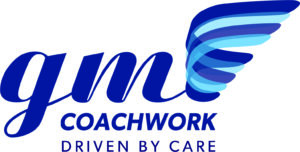 GM Coachwork logo with strapline