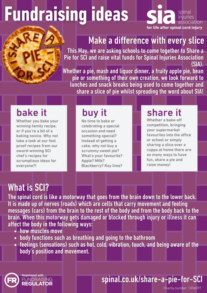 Share a Pie for SCI Fundraising Ideas (1)