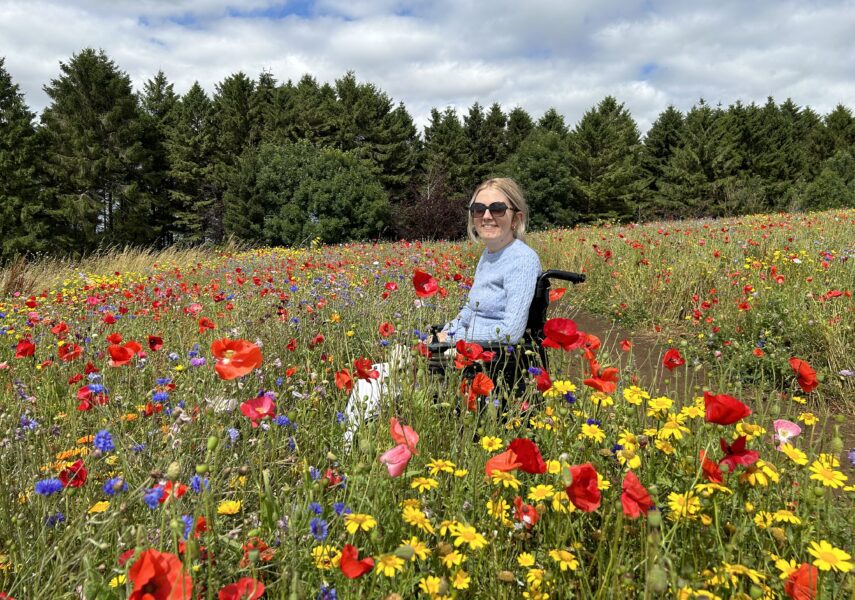 abbie in field of poppies