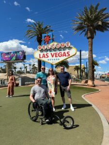 SIA support network manager Gary on holiday in Vegas with family