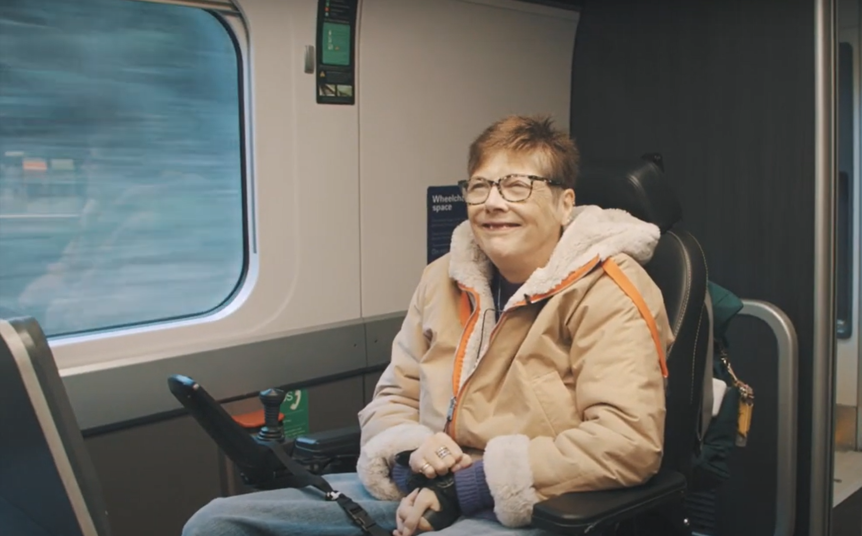 Train Travel (powered wheelchair)