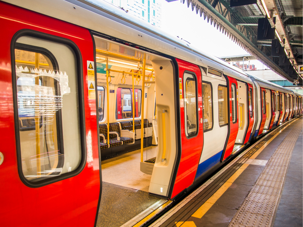 Underground Train Travel (walking with assistance)