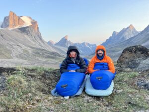 Niall and Finn McCann bivvi in Weasel Valley