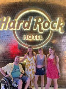 stephen on tenerife holiday with family at hard rock hotel