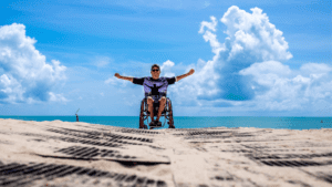 Beach wheelchair photo