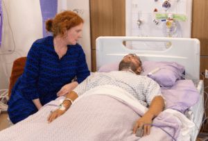 Tyrone in hospital bed Coronation Street