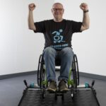 Male wheelchair user using Invictus equipment