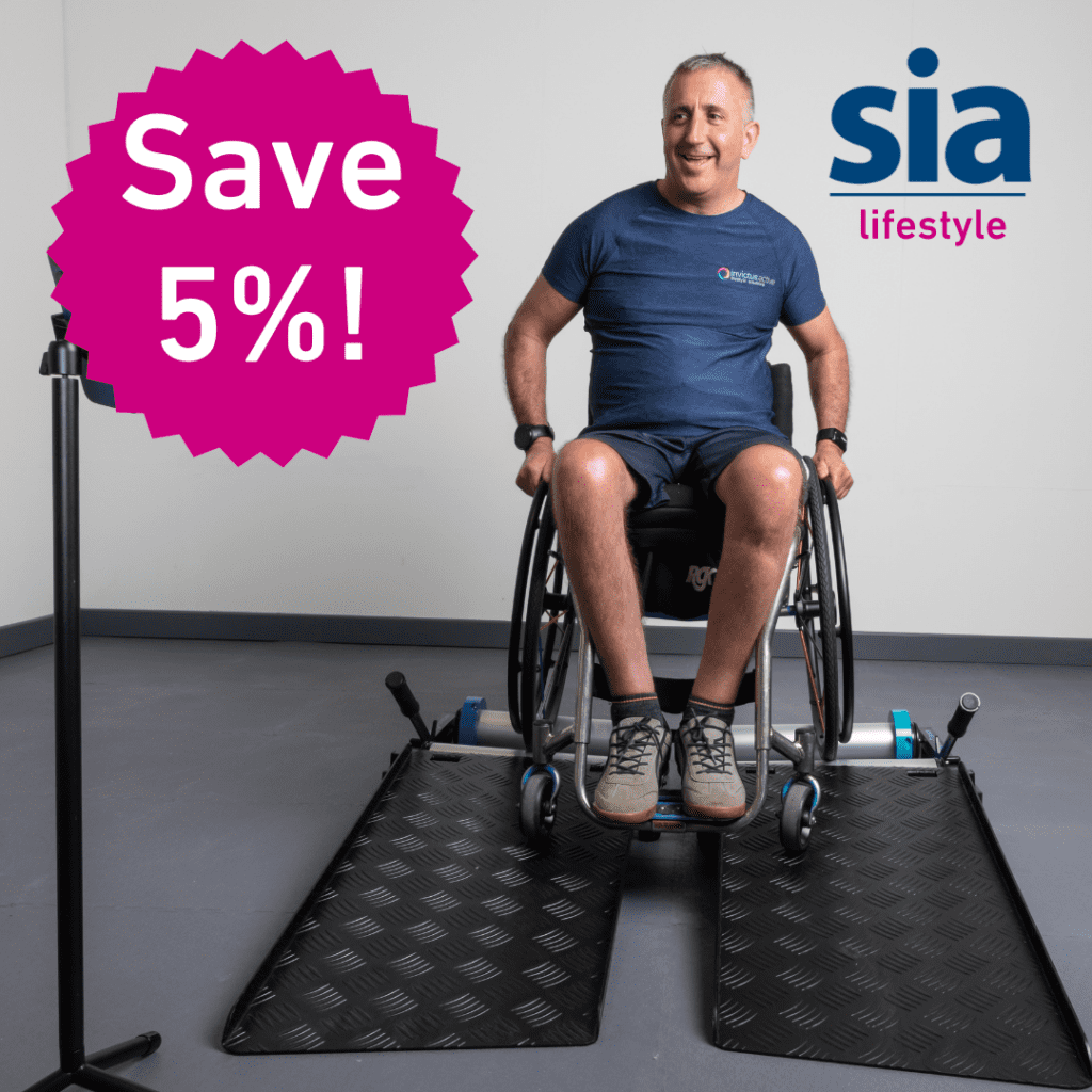 Poster advertising Invictus Active 5% discount