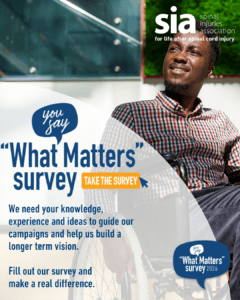 Poster advertising SIA's What Matters Survey 2026