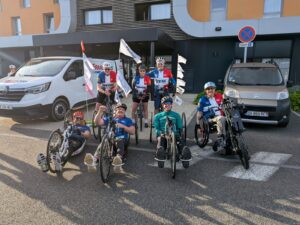 Our four hand-cyclists