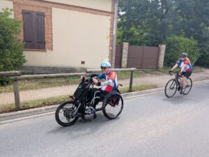 Jamie Rhind one of our hand cyclists