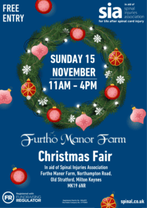 Blue and Red Vintage Illustrated Christmas Fair Poster