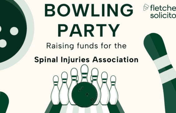 Fletchers Bowling Party banner