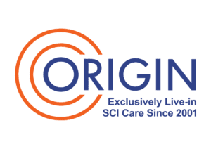 Origin Care full colour logo with strapline on transparent