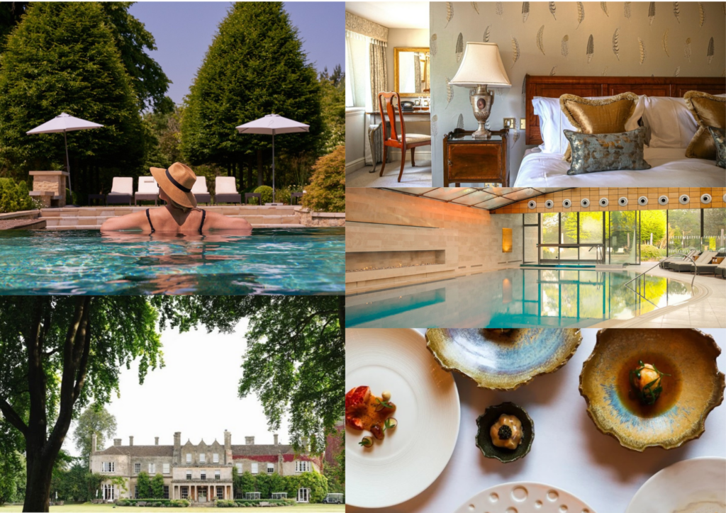 Collage of photos of Lucknam Park